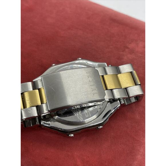 Vestal Solar Syncretic watch Two Tone Runs Great Chronograph - Picture 9 of 11